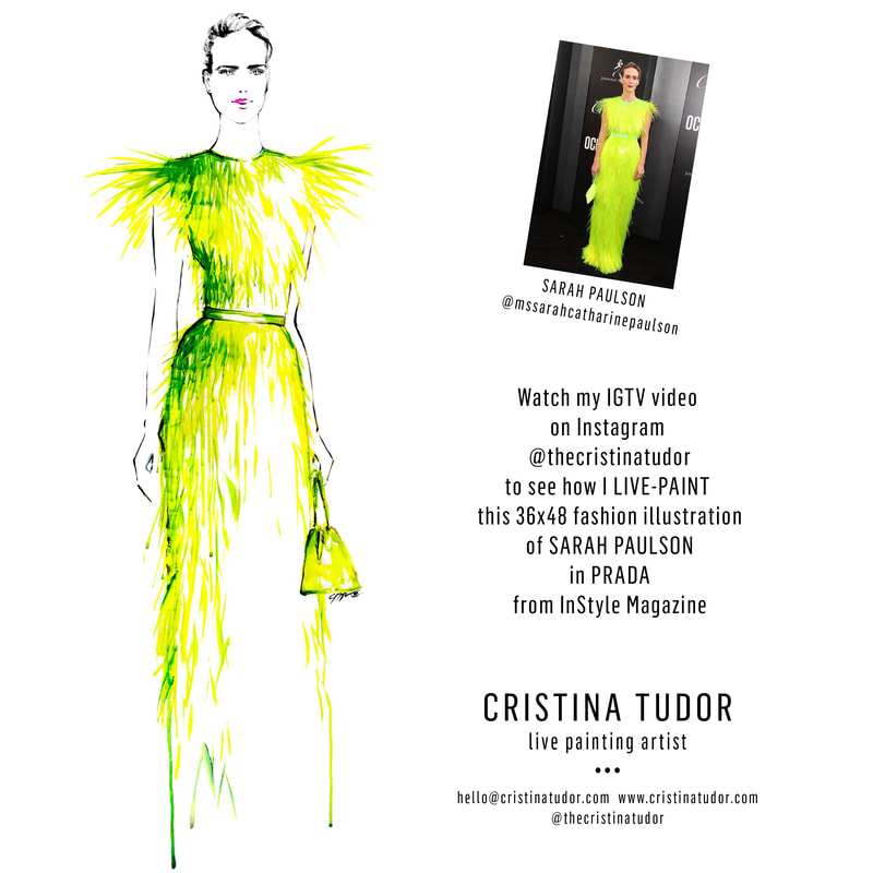 Cristina Tudor Beverly Hills Los Angeles Fashion Illustrator Salvatore  Ferragamo South Coast Plaza Beverly Hills